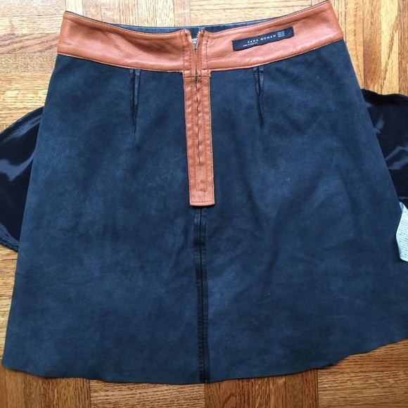 Zara Leather Mini skirt with Side Pockets XS - Picture 7 of 7